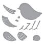 Preview: Spellbinders Dies "Sweet Birdie Etched" Stanzschablonen