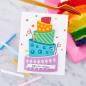 Preview: Spellbinders Dies "Topsy Turvy Cake Etched" Stanzschablonen