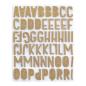 Preview: Spellbinders Sticker "Gold Glitter Foam Block Alphabet Stickers" 