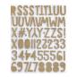 Preview: Spellbinders Sticker "Gold Glitter Foam Block Alphabet Stickers" 