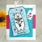 Preview: Woodware Flower Bear   Clear Stamps - Stempel 