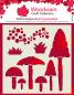 Preview: Woodware  Mushrooms Stencil  - Schablone