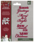 Preview: Crafters Companion -Vintage Snowman Metal Die Seasonal Sentiments - Stanze