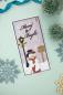 Preview: Crafters Companion -Vintage Snowman Metal Die Seasonal Sentiments - Stanze