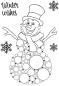 Preview: Woodware - Clear Stamps - Big Bubble Snowman  - Stempel 