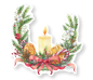 Preview: Crafters Companion -Decoupage 6x6 Inch Topper Pad Candlelit Christmas - Weihanchten bei Kerzenschein