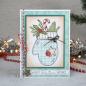 Preview: Creative Expressions - Rubber Stamp -  Candy Cane Background  - Gummistempel