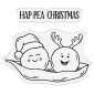 Preview: Crafters Companion -  Hap-pea Christmas - Clear Stamps