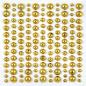 Preview: Craft Consortium - Enamel Dots - " Adhesive Pearls Gold " - Klebeperlen