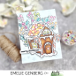 Preview: Picket Fence Studios - Clear Stamp - "Build me a Gingerbread House " - Stempel 