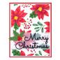 Preview: Spellbinders Embossingfolder "Scenic Poinsettias " - Prägefolder