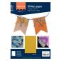 Preview:  Florence - Glitzerpapier 5 Bogen A4 - Gelbgold - Selbstklebendes Glitzerpapier 