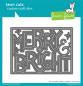 Preview: Lawn Fawn Craft Dies - "Giant Outlined Merry & Bright" - Stanzen