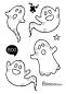 Preview: Woodware - Clear Stamps - Tiny Ghost  - Stempel 