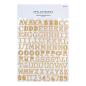 Preview: Spellbinders Sticker "Gold Puffy Alphabet " 