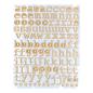 Preview: Spellbinders Sticker "Gold Puffy Alphabet " 