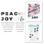 Preview: Spellbinders - Stempelset - "Peace & Joy" - Silikonstempel