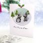 Preview: Polkadoodles  -Stempel - " All is Calm Winter Rabbits  " - Clear Stamp-Set