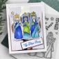 Preview: Polkadoodles  -Stempel - " Three Kings " - Clear Stamp-Set