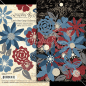 Preview: Graphic 45 "Let´s Get Cozy Flower" Ephemera - Stanzteile