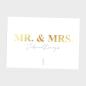 Preview: Metallicposter "Mr+Mrs" | Goldposter | Familienposter | Personalisiertes Poster | Wanddeko