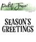 Preview: Picket Fence Studios - Dies - " Season's Greetings " - Stanze (PFSD-332)