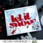 Preview: Picket Fence Studios - Slim Line Stencil - " Slim Line Snowball Fight " - Schablone