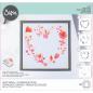 Preview: Sizzix Layered Stencil -  Heart Wreath  - Schablone