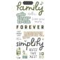 Preview: Simple Stories -  The Simple Life  - Foam Stickers 