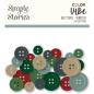 Preview: Simple Stories - Embellishments -  Color Vibe Buttons Winter  - Knöpfe