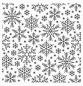 Preview: My Favorite Things "Snowflake Flurry" 6x6" Background Cling Stamp