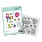 Preview: Polkadoodles  - Colour & Create - Craft Stamps - Clear Stamps - " Funky Rosy Posy  " - Stempel