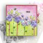 Preview: Polkadoodles  - Colour & Create - Craft Stamps - Clear Stamps - " Funky Rosy Posy  " - Stempel