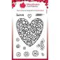 Preview: Woodware - Clear Stamps - Bubble Heart  - Stempel 