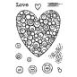 Preview: Woodware - Clear Stamps - Bubble Heart  - Stempel 