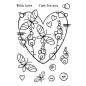 Preview: Woodware - Clear Stamps - Butterfly Heart  - Stempel 