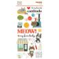 Preview: Simple Stories - Foam Stickers - Pet Shoppe Cat - Aufkleber