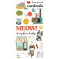 Preview: Simple Stories - Foam Stickers - Pet Shoppe Cat - Aufkleber