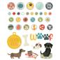 Preview: Simple Stories - Decorative Brads - Pet Shoppe Dog  