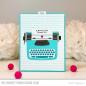 Preview: My Favorite Things Stempelset "Typewriter Sentiments: Friendship" Clear Stamp