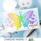 Preview: Picket Fence Studios - Stanzschablone "Flaunt Butterfly" Dies 4,44 x 3,19 Inch