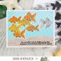 Preview: Picket Fence Studios - Schablone "Horizontal Rays of Sun" Slim Line Stencil 4 x 10 Inch