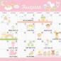 Preview: Doodlebug Design - Kalender Kit "Baby Girl First Year Calendar" 