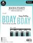 Preview: Studio Light - Schablone & Stempel "Bday Sentiments" Stencil & Clear Stamps