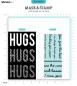 Preview: Studio Light - Schablone & Stempel "Hugs Sentiments " Stencil & Clear Stamps