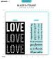 Preview: Studio Light - Schablone & Stempel "Love Sentiments" Stencil & Clear Stamps