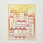 Preview: The Crafters Workshop - Layered Schablone 5,5x4,25 Inch "Cityscape Buildings" Stencil