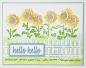 Preview: The Crafters Workshop - Layered Schablone 5,5x4,25 Inch "Fenced Sunflowers" Stencil