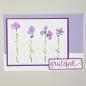 Preview: The Crafters Workshop - Layered Schablone 5,5x4,25 Inch "Word Flowers" Stencil