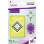 Preview: Gemini - Prägefolder & Stanzschablone "Decadent Diamond" 3D Embossing Folder & Nesting Dies 